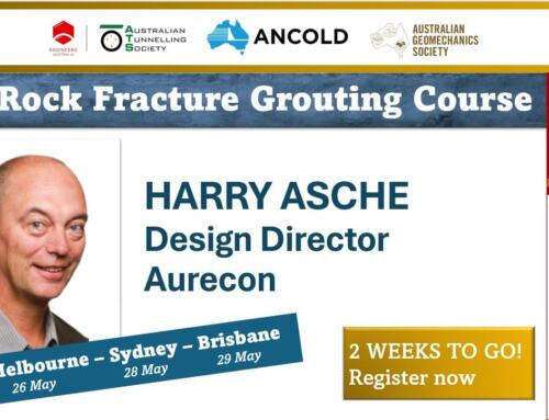 Speaker spotlight – Rock Fracture Grouting Course – Harry Asche
