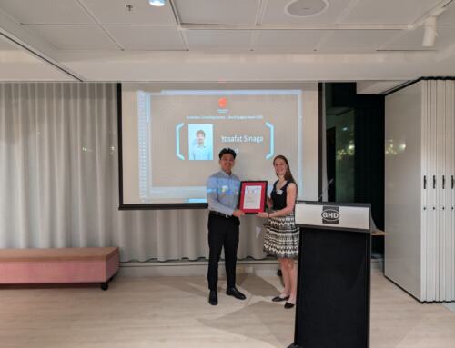 David Sugden Award presented to Yosafat Sinaga