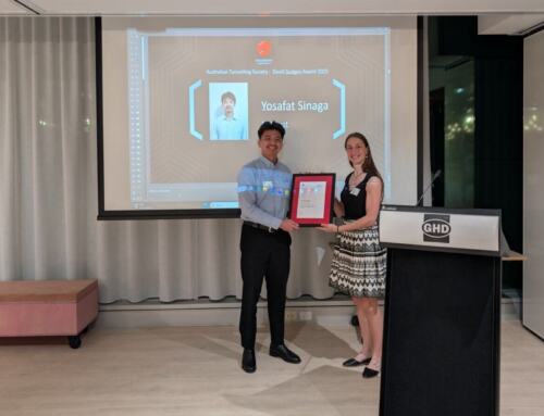 David Sugden Award presented to Yosafat Sinaga